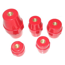 Red Electrical low voltage standoff support epoxy hexagonal tower insulators